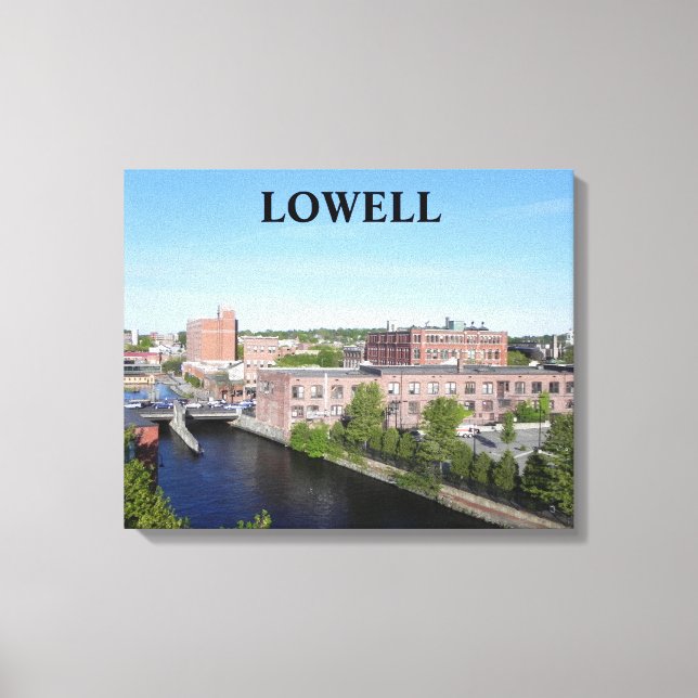 LOWELL CITY VIEW WRAPPED CANVAS PRINT (Front)