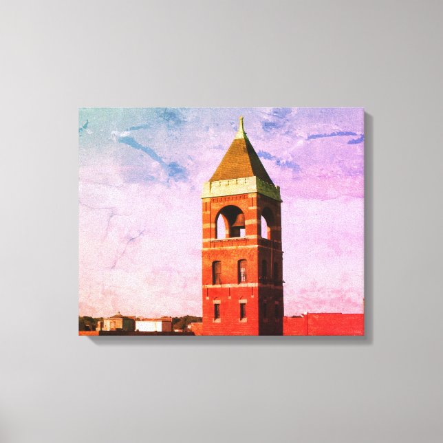 Lowell MA Roof Top Series Wrapped Canvas (Front)