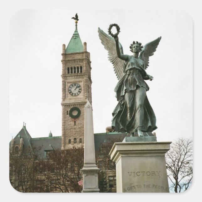 LOWELL MASSACHUSETTS CITY HALL STICKER (Front)
