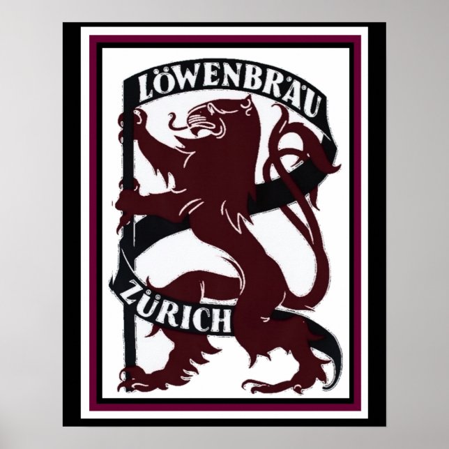 Lowenbrau Zurich Ad Poster 16 x 20 (Front)