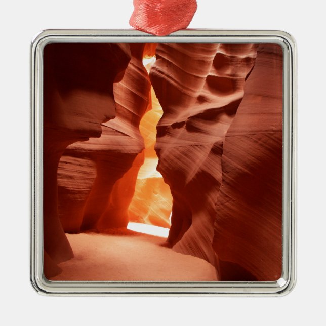 Lower Antelope Canyon amazing beauty Metal Ornament (Front)