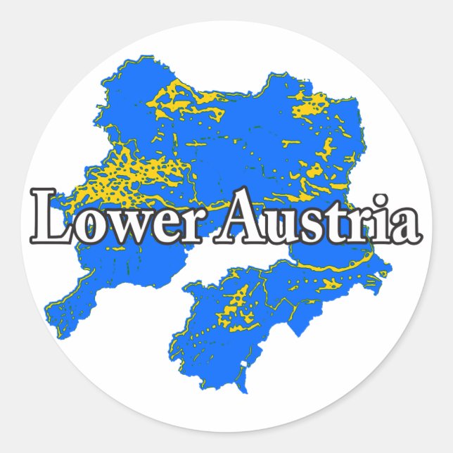 Lower Austria Classic Round Sticker (Front)