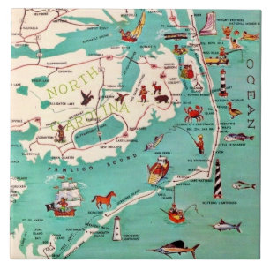 Lower Beaches of the Outer Banks Tile