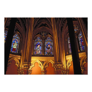 Lower chapel of La Sainte-Chapelle, Paris, 2 Photo Print