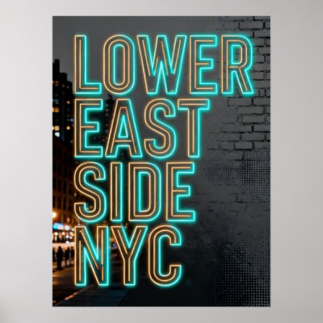 Lower East Side Nyc Poster (Front)