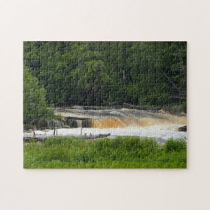 Lower Falls At Tahquamenon Jigsaw Puzzle