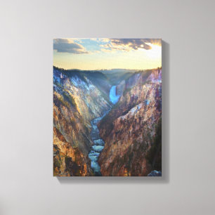 Lower Falls from Artist's Point Canvas Print