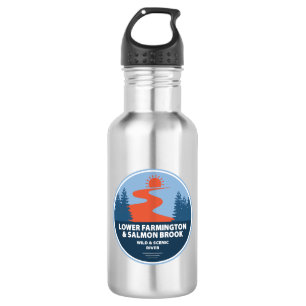 Lower Farmington & Salmon Brook Wild And Scenic Ri 532 Ml Water Bottle