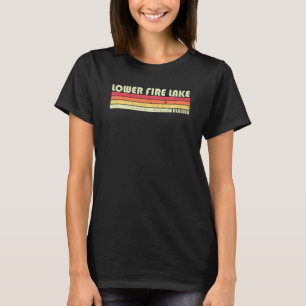 Lower Fire Lake Alaska Funny Fishing Camping Summe T-Shirt