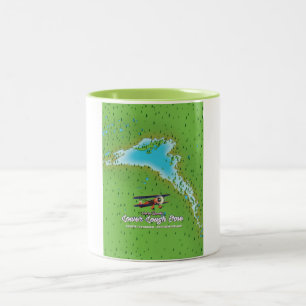 lower lough erne Northern Ireland Two-Tone Coffee Mug