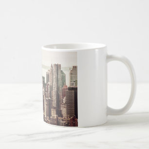 Lower Manhattan Skyline - View from Midtown Coffee Mug