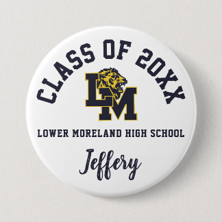 Lower Moreland High School Button Logo Custom