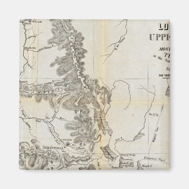 Lower Oregon and Upper California Magnet (Front)