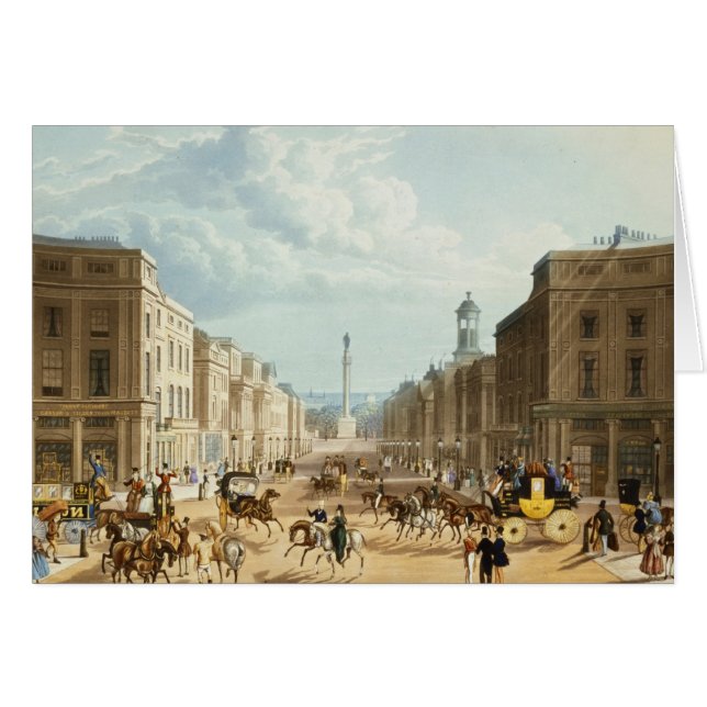 Lower Regent Street, pub. by Ackermann, c.1835 (co (Front Horizontal)