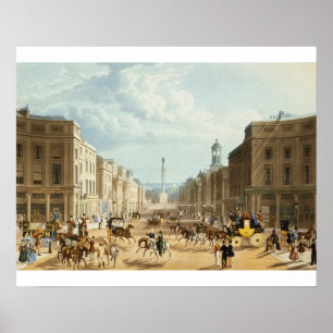 Lower Regent Street, pub. by Ackermann, c.1835 (co Poster