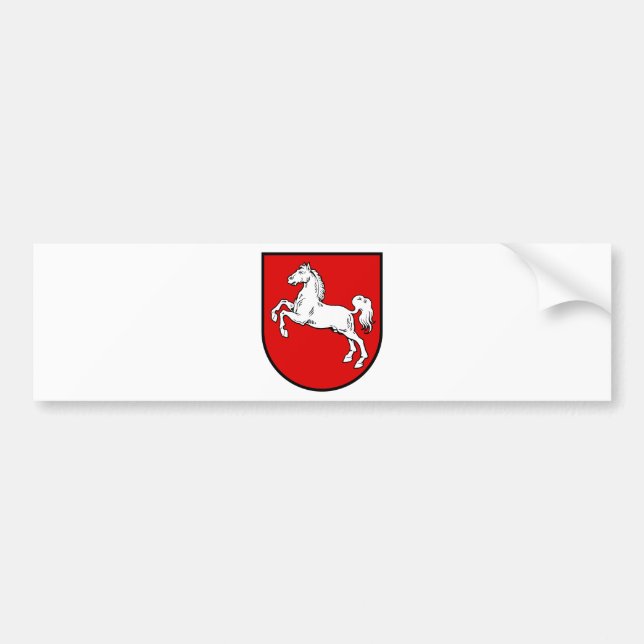 Lower Saxony (Germany) Coat of Arms Bumper Sticker (Front)