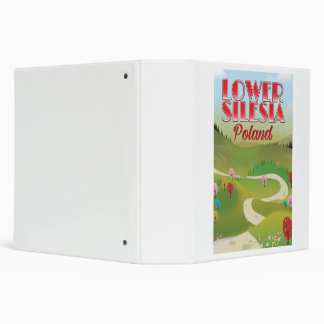 lower Silesia Poland travel poster Binder