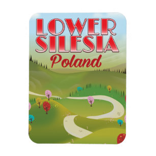 lower Silesia Poland travel poster Magnet