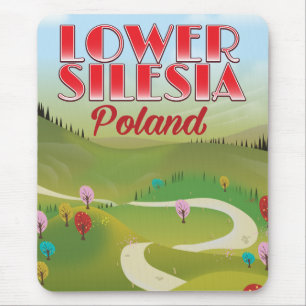 lower Silesia Poland travel poster Mouse Pad