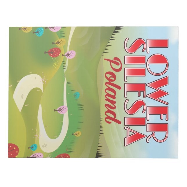 lower Silesia Poland travel poster Notepad (Front)