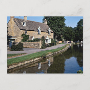 Lower Slaughter River Ewe, Cotswolds, England Postcard