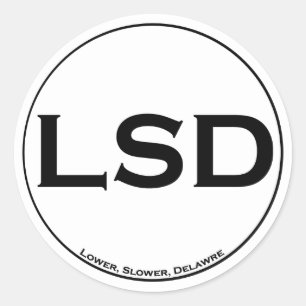 Lower Slower Delaware Stickers