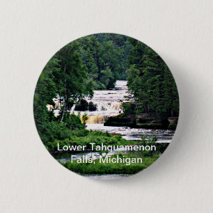 Lower Tahquamenon Falls State Park, Michigan 2 Inch Round Button