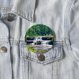 Lower Tahquamenon Falls State Park, Michigan 3 Inch Round Button