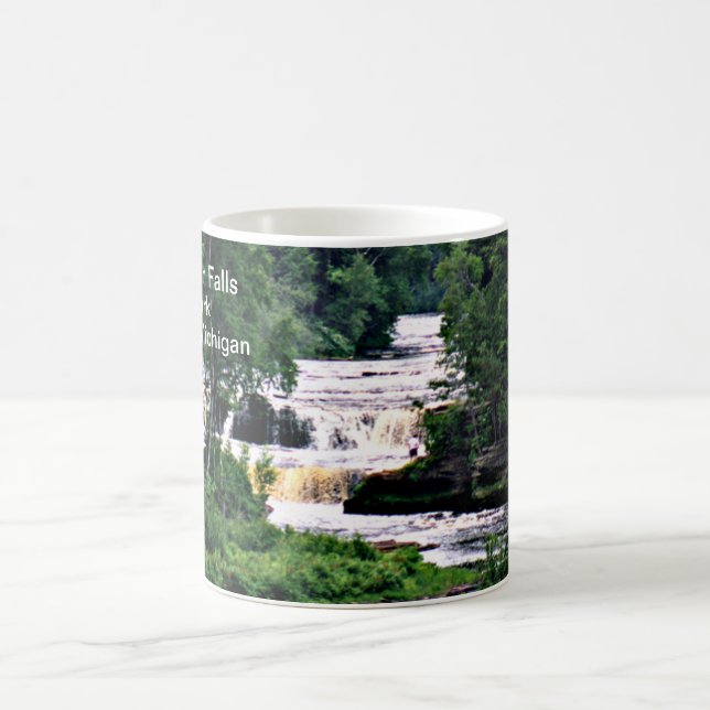 Lower Tahquamenon Falls State Park, Michigan Coffee Mug (Center)