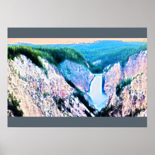 lower yellowstone falls2 poster