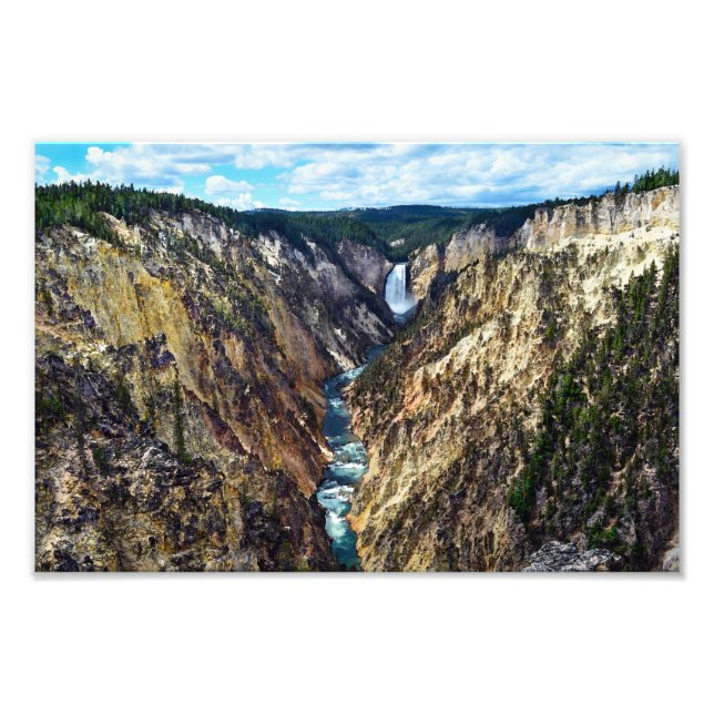 Lower Yellowstone Falls, Yellowstone National Park Photo Print (Front)