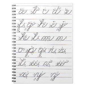 Lowercase Cursive Guide Notebook