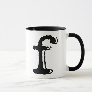 lowercase letter f mug