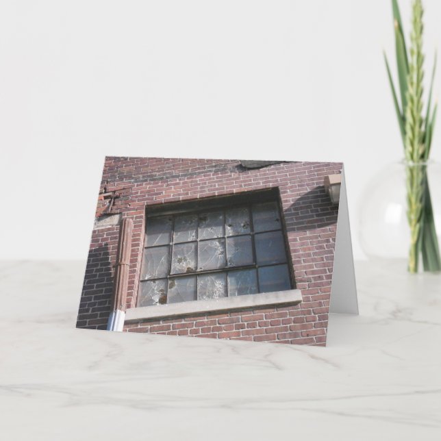 "Lowertown Depot Window & Drainpipe" Get Well Card (Front)