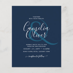 LOWEST BUDGET Calligraphy Ampersand Wedding Flyer