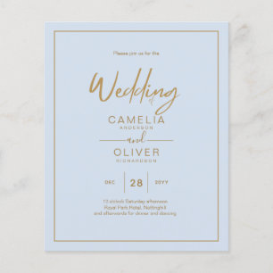LOWEST BUDGET Gold Text Script Elegant Modern Flyer