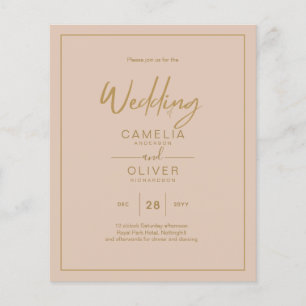 LOWEST BUDGET Gold Text Script Elegant Modern Flyer
