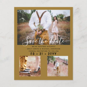 LOWEST BUDGET Photo Collage Save the Dates Modern Flyer