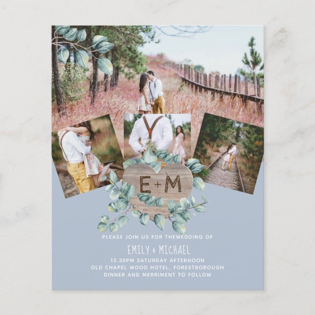 Lowest Budget Wedding FLYER - PHOTO EUCALYPTUS (Front)
