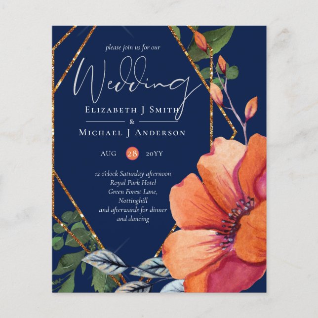 Lowest Budget Wedding Invitation FLYERS (Front)