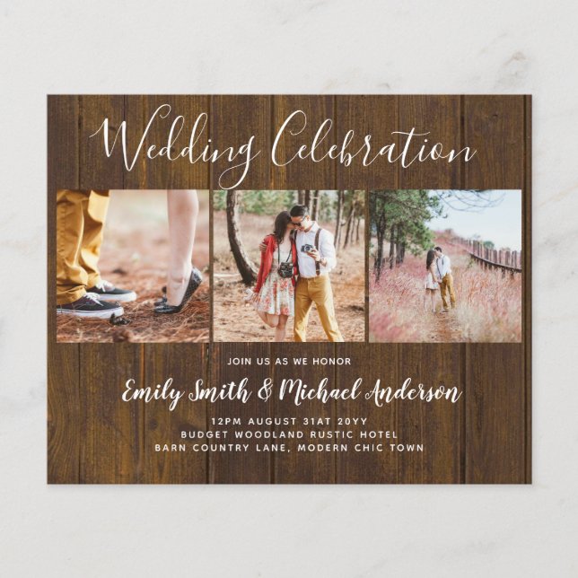 Lowest Price Budget Wedding Photo Collage Flyer (Front)