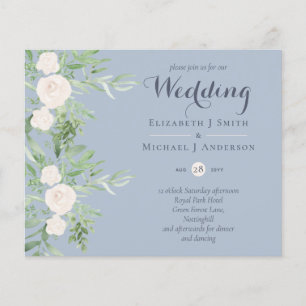 LOWEST PRICED Magnolia Dusty Blue Flower Wedding F Flyer