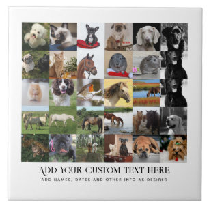 Lowest Prices! 35 x PHOTOS Collage and Custom Text Tile