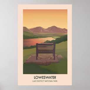 Loweswater Lake District Travel Poster