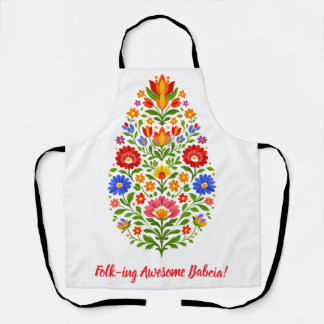 Lowicz Bloom Crest Apron