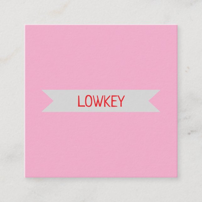 lowkey enclosure card (Front)