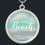 Lowland Beach I Silver Plated Necklace<br><div class="desc">Marine Life</div>
