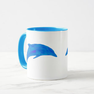 Lowpoly Jumping Dolphin Mug