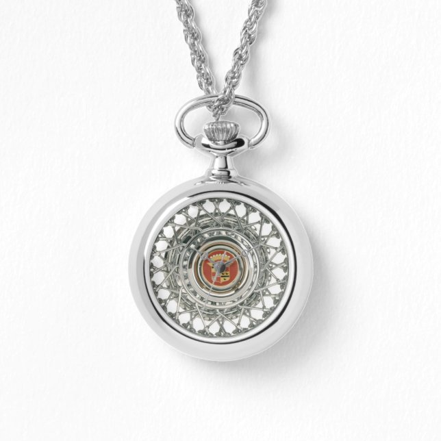 Lowrider Cadillac Caddy Wire Wheels Rims Watch (Front)