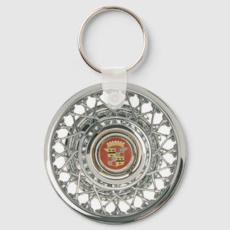 Lowrider Cadillac Low Rider Caddy Wire Wheels Keychain